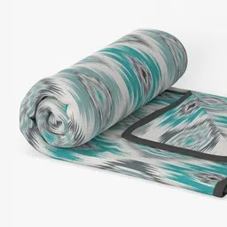 home expressions Meadow Grey Abstract Printed Cotton AC Room 150 GSM Double Bed Dohar image 3