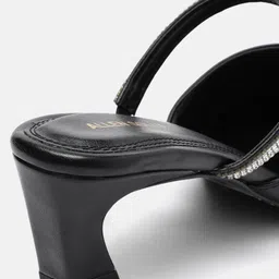 Allen Solly Kitten Heeled Mules with Embellished Detail image 2