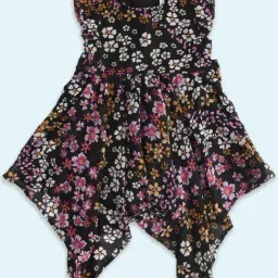 Pantaloons Junior Multicolor Floral Print Dress-picture-43