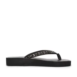 Hush Puppies by Bata Women's Black Thong Sandals-picture-43