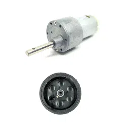 Invento 12v 10 Kg-cm 300 RPM Side Shaft High Torque Geared DC Motor image 1