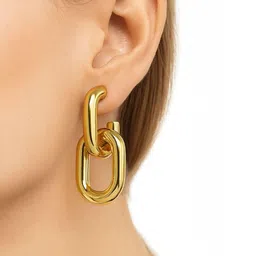 ISHTAARA Gold-Plated Stainless Steel Earrings-image-68