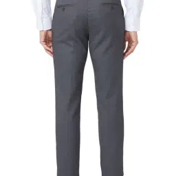Park Avenue Grey Super Slim Fit Texture Trousers image 2