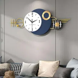 The Art House Black & Gold Metal Clock-picture-18