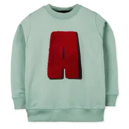 Cherry Crumble By Nitt Hyman Kids Olive Applique Sweatshirt-picture-27