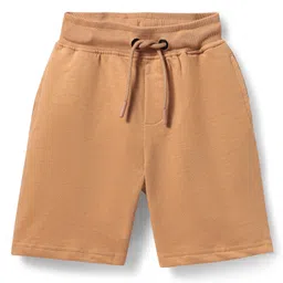 Primo Gino 100% Cotton Knit Knee Length Shorts With Abstract Print Pack of 3 - Black Beige & Green image 2