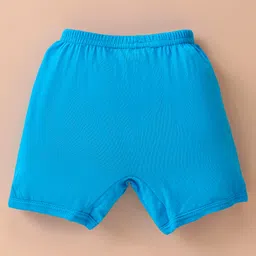 Bodycare Cotton Knit Lion Printed & Striped Trunk Pack Of 3 - Blue White & Yellow image 3