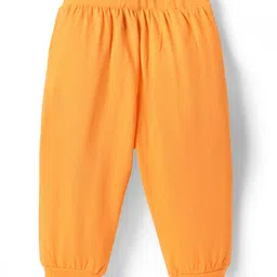 doodle poodle Doodle PoodleCotton Knit Full Length Text Print Lounge Pant Pack of 2 - Blue & Orange image 3