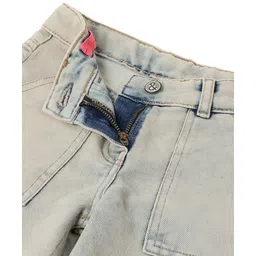 Tales & Stories Denim Woven Washed Jeans - Beige image 4