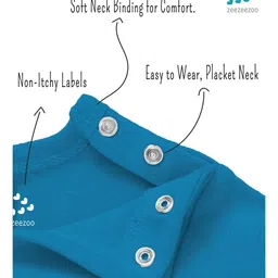 Zeezeezoo Fathers Day Theme Half Sleeves Telugu Text My Daddy My Hero Baby Elephant Printed Onesie - Blue image 5