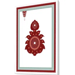 nestroots White & Red 1 Piece Canvas Religious Wall Paintings image 3