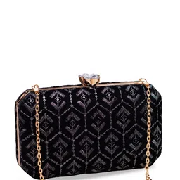 ARTKLIM Embroidered Sequins Box Clutch image 2