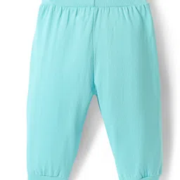 doodle poodle Doodle PoodleCotton Knit Full Length Text Print Lounge Pant Pack of 2 - Blue & Orange image 5