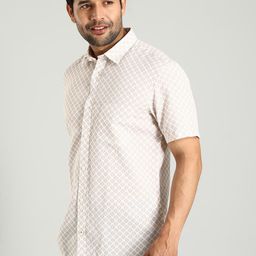 Indian Terrain Men Classic Slim Fit Printed Cotton Shirt-picture-29