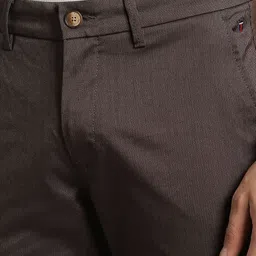 Louis Philippe Sport Men Self Design Slim Fit Trousers image 4