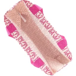 Accessorize London Pink Cotton Printed Tote Bag image 5