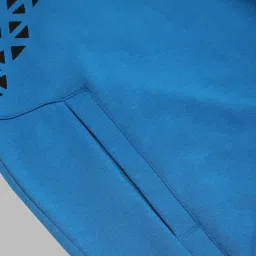 Allen Solly Blue Cotton Regular Fit Printed Sweatshirt image 5