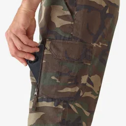Solognac by Decathlon Khaki Slim Fit Camouflage Sports Shorts image 5