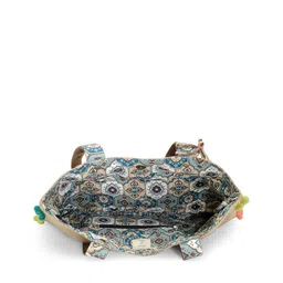 The House of Tara Beige Printed Jute Shoulder Bag image 4