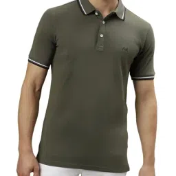 Lindbergh Green Cotton Regular Fit Polo T-Shirt-picture-16