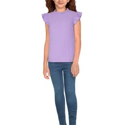 Allen Solly Junior Lilac Embellished Top image 5