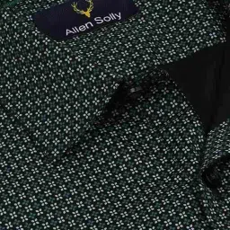 Allen Solly Green Cotton Slim Fit Printed Shirt image 5