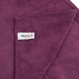 Black gold Premium Purple 4 Pieces 400 GSM Microfibre Quick Dry Bath Towels image 4