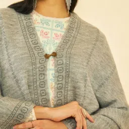 Soch Grey Printed Shawl image 5