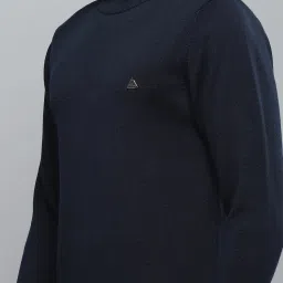 Cloak & Decker by Monte Carlo Navy Blue Regular Fit Striped Pullover image 5