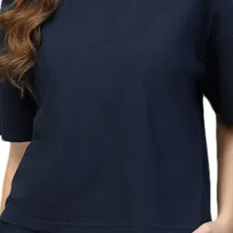 Strong & Brave Navy Blended Regular Fit Co-Ord Set image 5