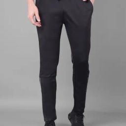 Force NXT Black Regular Fit Sports Trackpants-picture-5