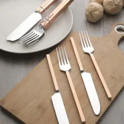 VarEesha Cuprum Copper Stainless Steel 12 Piece Cutlery Set-picture-16