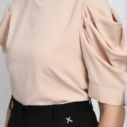 Exude Peach Plain Top image 5