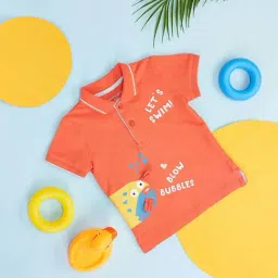 Pantaloons Baby Coral Cotton Printed Polo T-Shirt-image-0