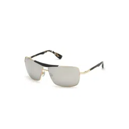 Web Eyewear Grey Rectangular Unisex Sunglasses Designed in Italy-image-63
