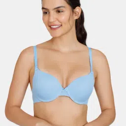 Zivame Blue Medium Coverage T-Shirt Bra-image-97