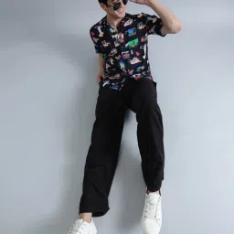 Bene Kleed Dark Navy Regular Fit Printed Shirt image 5