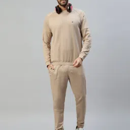 Slowave Beige Regular Fit Joggers image 5