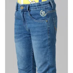Under Fourteen Only Kids Blue Solid Jeans image 5