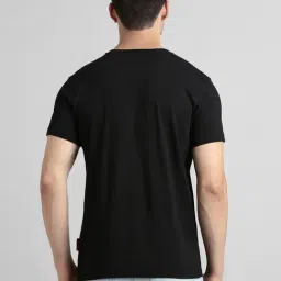 Simon Carter London Black Cotton Slim Fit Graphic T-Shirt image 2