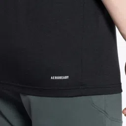 Adidas Men Black Polyester Regular Fit Print Sports T-Shirt image 5