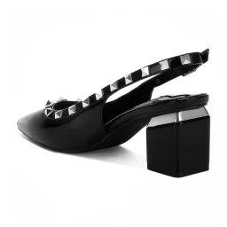 London Rag Women's Black Back Strap Sandals image 5