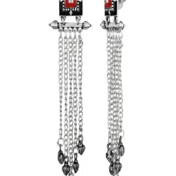 Aatmana Silver Statement Drop Earring image 4