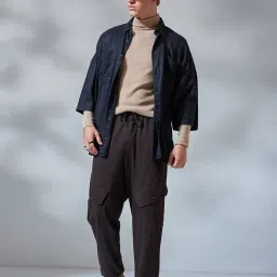 Bewakoof Brown Loose Fit Joggers image 5