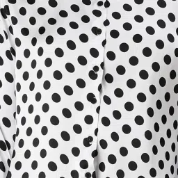 showoffff SHOWOFF White & Black Polka Dot Shirt image 5