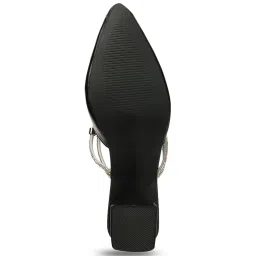 Iconics Women's Black Mule Shoes image 5