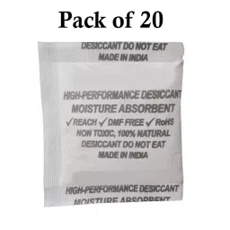 Ecofresh 100 g Dry Clay Desiccant Pouch for Electronics, Leather Goods, Pharmaceuticals & More (Pack of 20) image 2