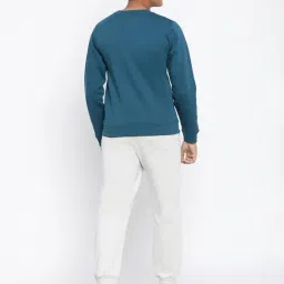 Lil Tomatoes Kids Teal & Grey Printed Full Sleeves Tracksuit image 2