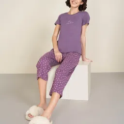 Dreamz by Pantaloons Montana Grape Print Capris image 5