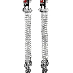 Aatmana Silver Statement Drop Earring image 5